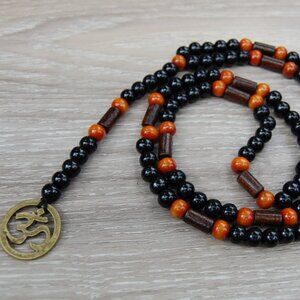 Om Necklace,Yoga Necklace,Om Rosary Necklace
